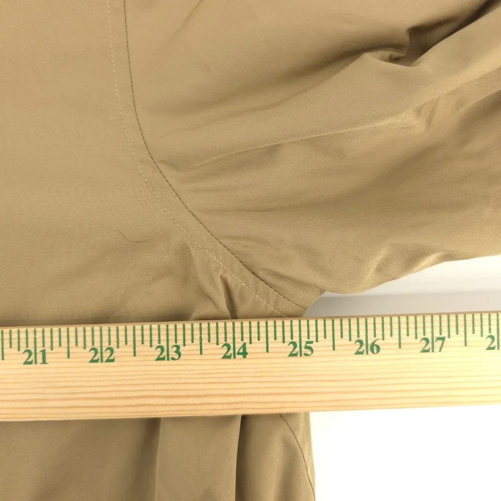VTG Polo Ralph Lauren Lined Full-Zip Jacket Mens XL Hidden Hood‎ Tan